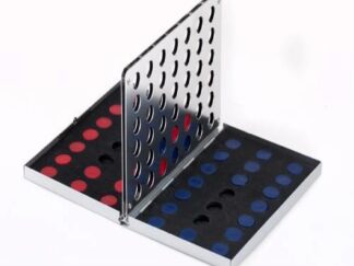 Cuatro 4 En Linea Juego De Mesa Aluminio Metal Estrategia Adultos Y Niños Silver 17 cm X 11.5cm X 2cm Venta Por Mayor Mayorista