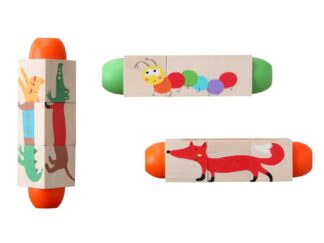 Bloques Rompecabezas Gira Madera Puzzle Juego Didáctico Juguete Forma Animales Venta Por Mayor Mayorista