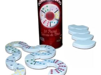 Juego Domino Curvo Curva 28 Fichas Con Color Piezas De Urea En Tubo Juguete Bisonte BI9703 Curvas Venta Por Mayor Mayorista