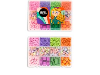Lookmania Kit Mostacillas Caja 12 Divisiones Chica Para Jugar Armando tus propias joyas, pulseras, tobilleras y collares!! Juego Juguete Venta Por Mayor Mayorista