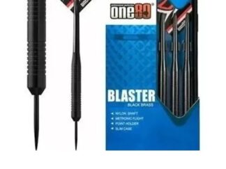 Dardos Negros De Bronce 25 Gr One Set x 3 Blaster Black Brass Con Plumas Venta Por Mayor Mayorista