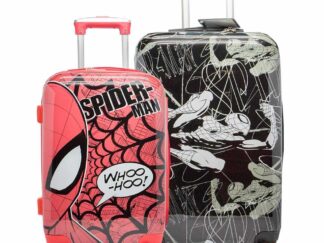 Set De 2 Valijas Semi Rigidas Spiderman Hombre Araña 1 de 20 y 1 de 24 pulgadas Venta Por Mayor Mayorista