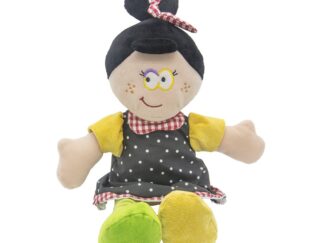 Muñeca 40cm Morocha Con Rodete De Peluche Funny Land Cresko