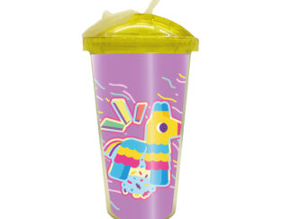 Vaso Plástico Con Sorbete Planet 500cm3 Ry