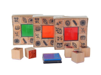 Sellos Madera X 12 Plantas Y Flores Colours