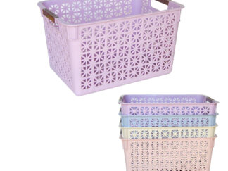 Canasto Organizador Plástico Apilable 32x21x17 Colours