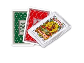 Naipes Juego De 50 Cartas Españolas Fournier Caja Acrílico Bisonte