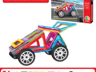 Bloques Magnéticos Auto Con Ruedas 24 Piezas 58930 Pumy