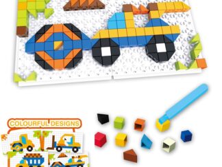 Rompecabezas Ladrillos Puzzles 198 Piezas 4 En 1 Vehículos De Construcción Pumy