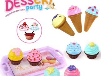 Set De Dulces Helados Muffins Y Bandeja 10 Piezas Pumy