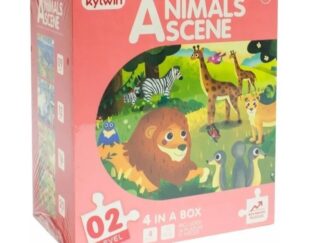 Set De 4 Puzzles Rompecabezas Animales En Su Hábitat 57 Piezas Kylwin