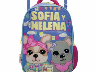 Mochila Con Carro Simones Sofía Y Helena 12 Pulgadas SI628 Cresko