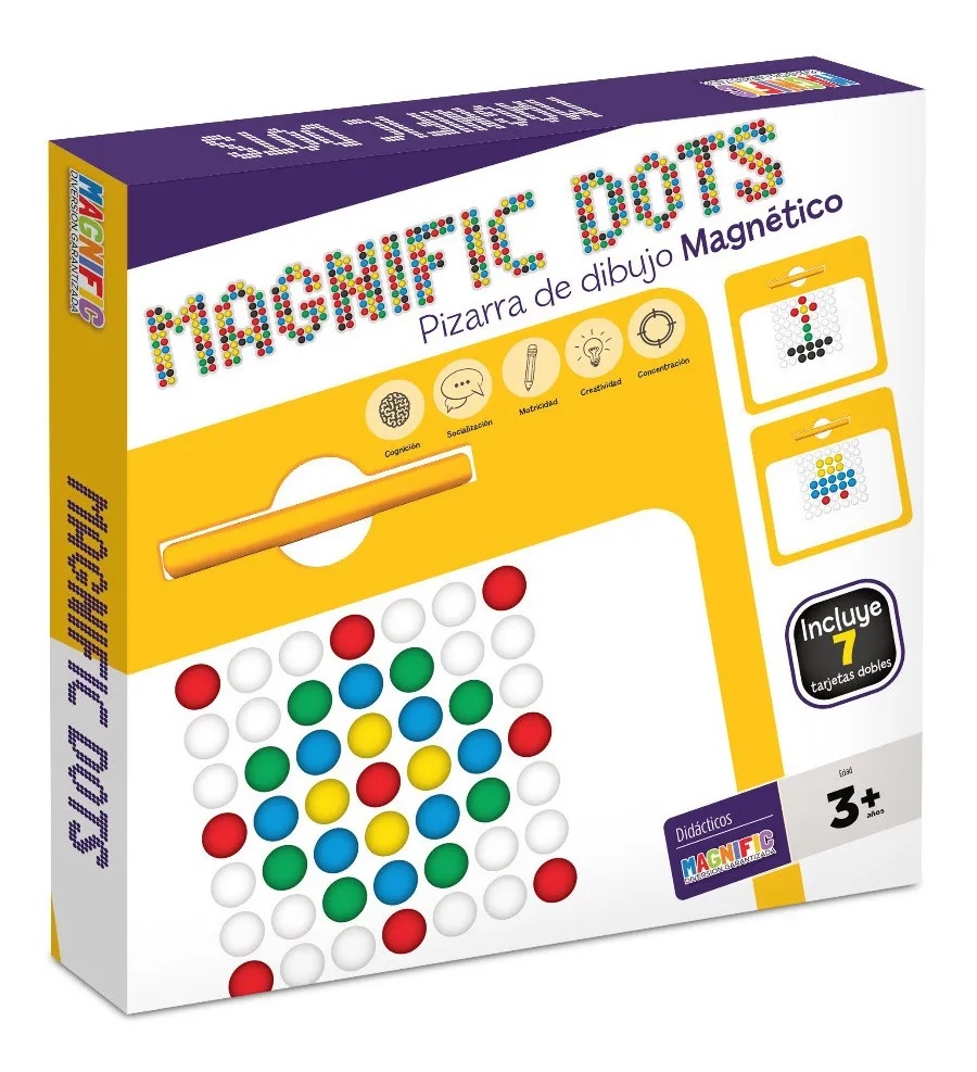 Pizarra Magnética Magnific Dots Fichas A Color