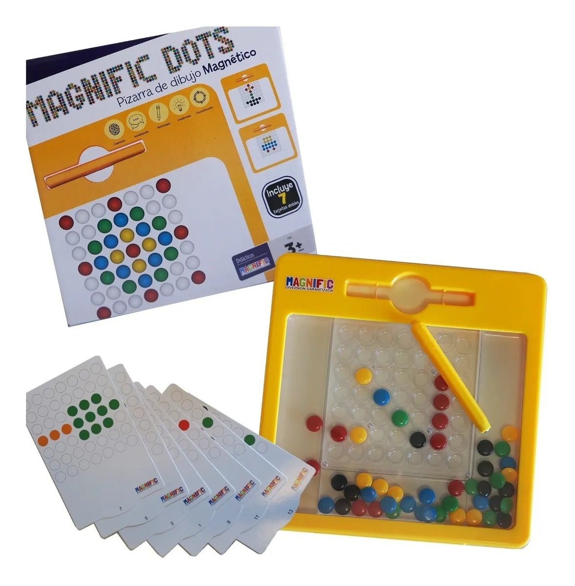 Pizarra Magnética Magnific Dots Fichas A Color - Imagen 2