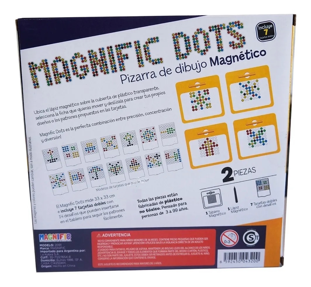 Pizarra Magnética Magnific Dots Fichas A Color - Imagen 4