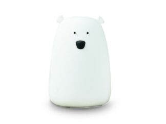 Lampara Velador Luz Led  Silicona Cambia Recargable Oso Cresko