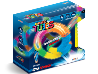 Pista Tubular Magnific Tubes Brilla En La Oscuridad Y Auto Con Luz