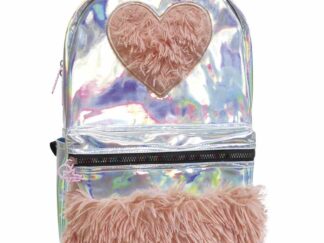 Mochila Holográfica Con Peluche Friends De Espalda 15 Pulgadas CK050 Cresko