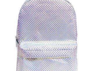 Mochila Tornasol Plateada De Espalda 15 Pulgadas CK051 Cresko