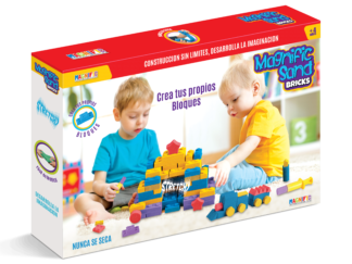 Arena Kinetica Masa Para Moldear Con Bloques Magnific Sand Bricks