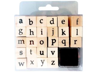 Sellos De Madera X 26 Letras Minúscula Colours