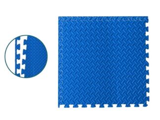 Piso Goma Eva 60x60cm Colores Texturados 4 Piezas Encastrables 93215 Multieva