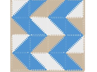 Piso Triangular Goma Eva Estilo Nórdico 31cm 40 Piezas Encastrables 93234 Multieva