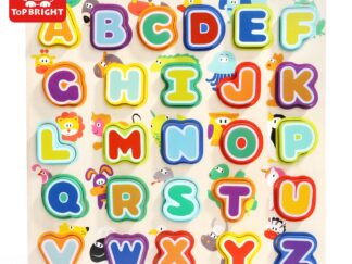 Puzzle Encastre Alfabeto Letras Y Animales De Madera Top Bright