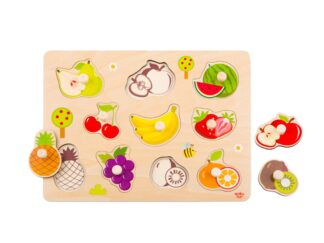 Rompecabezas De Frutas Con Ayuda De Madera Tooky Toy