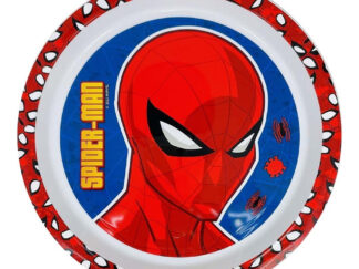Plato Playo Infantil Plástico Spiderman Bebés Cresko Vajilla Ha227