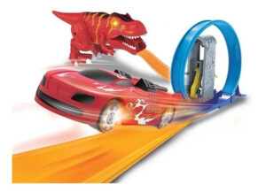 Pista Con Dinosaurio Luz Sonido Loop 2 Autos Juguete Ultrax Varios