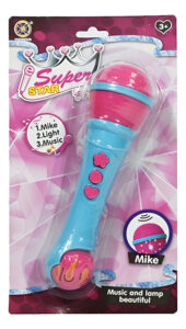 Micrófono Infantil Karaoke Luz Y Sonido 21 Cm Juego Juguete