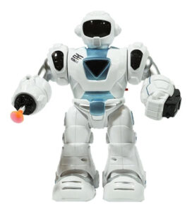 Robot Con Luz Y Sonido Super Warrior Lanza 3 Flechas Juguete The Future Robot Blanco