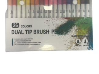 Marcador Acuarela Doble Punta Trazo 36 Colores Dibujo Pintar
