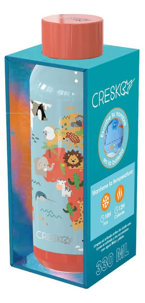 Botella Térmica Infantil De Acero Doble Cuerpo 330 Ml Cresko - Imagen 4