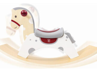 Caballito Mecedor De Madera Bebe Hape +10m Caballo Balancín