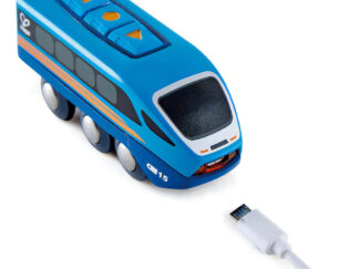 Tren A Control Remoto Usb Locomotora Juguete Hape Locomotora Radiocontrol Azul