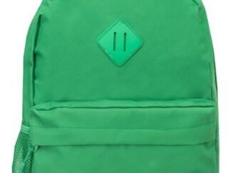 Mochila Espalda Talbot Lisa Azul 43,5cm 2 Cierres 17 PuLG. Color Verde Benetton Diseño De La Tela Liso
