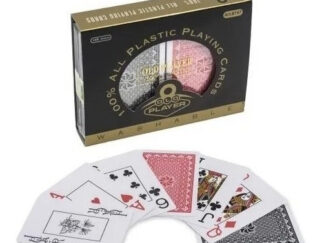 Naipes Poker Old Player Estuche 100% Plastico Cartas Juego