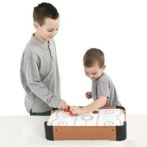 Mini Tejo Mesa Infantil Madera Tabletop 50x30 Cm 2 Paletas Discos - Imagen 2