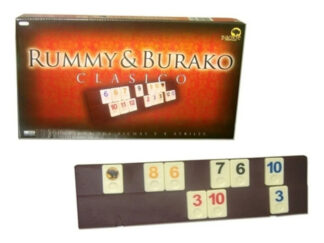 Rummy Burako Clásico Bisonte Juego De Mesa Familiar Fichas