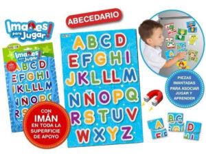 Abecedario Imantado Aprende Letras Juego Didáctico Magnetico