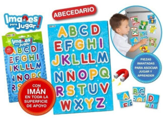 Abecedario Imantado Aprende Letras Juego Didáctico Magnetico