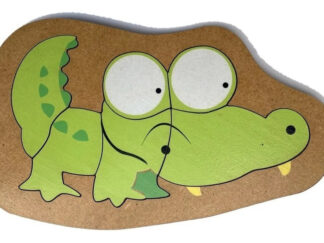 Rompecabezas Encastre Madera Didactico Infantil Cocodrilo 6p Cocodrilo