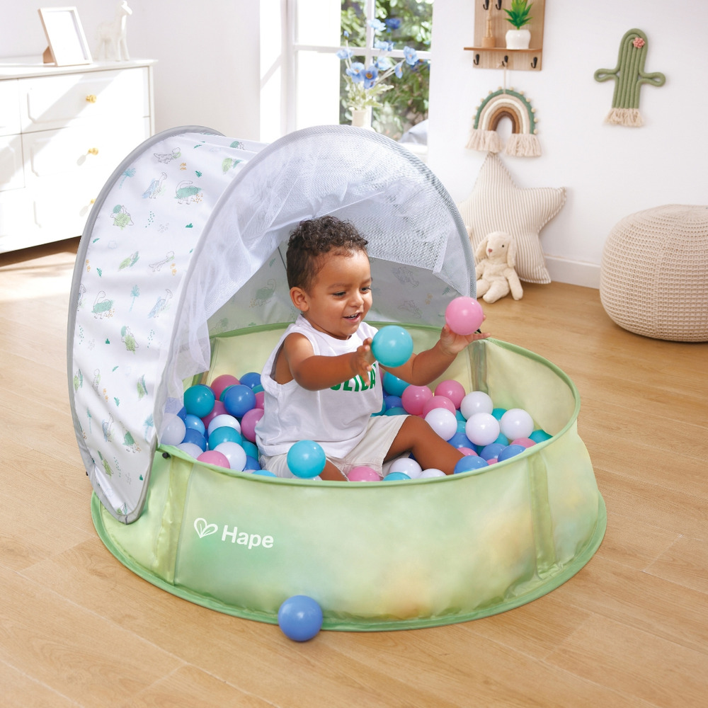 Carpa Portátil De Playa Para Juegos Hape Con Protección Uv Verde Claro - Imagen 3