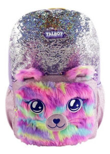 Mochila Escolar Talbot School Gang Diseño Gato Violeta 47cm 3 Cierres Gato Cat
