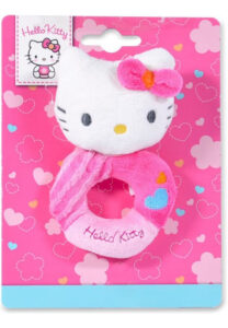Sonajero Hello Kitty Peluche Didáctico Bebe 0+ Meses Juego Color Rosa