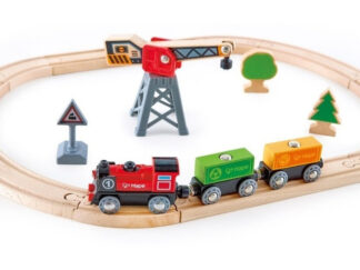 Pista Trenes Descarga Tren Juguete Juego Didactico Hape Multicolor