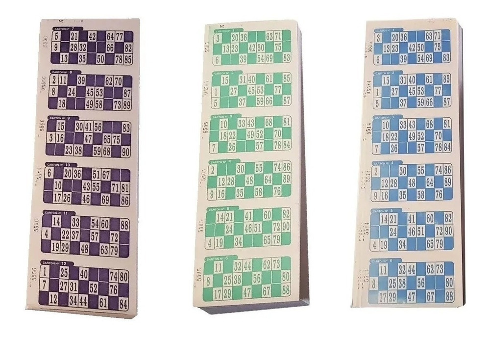 Talonarios Descartables Bingo 2016 Cartones Juego Loteria