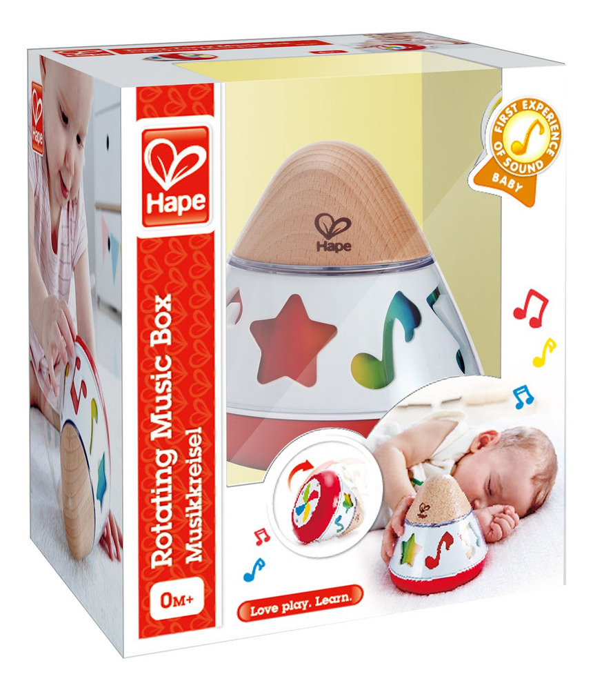Caja Musical Giratoria Juguete Madera Didáctico Hape Bebé - Imagen 6